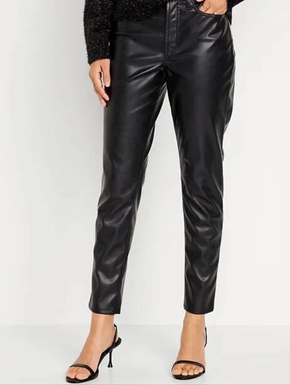 OLD NAVY OG FAUX LEATHER PANTS